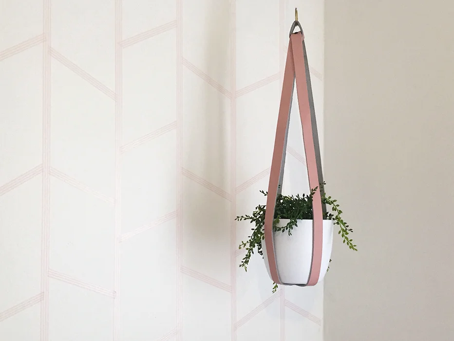 2. Making a Leather Hanging Planter Yourself
