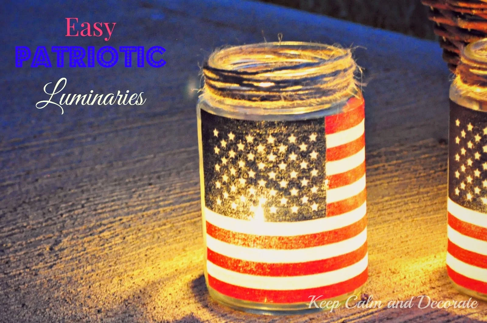 4. Простые патриотические лампы