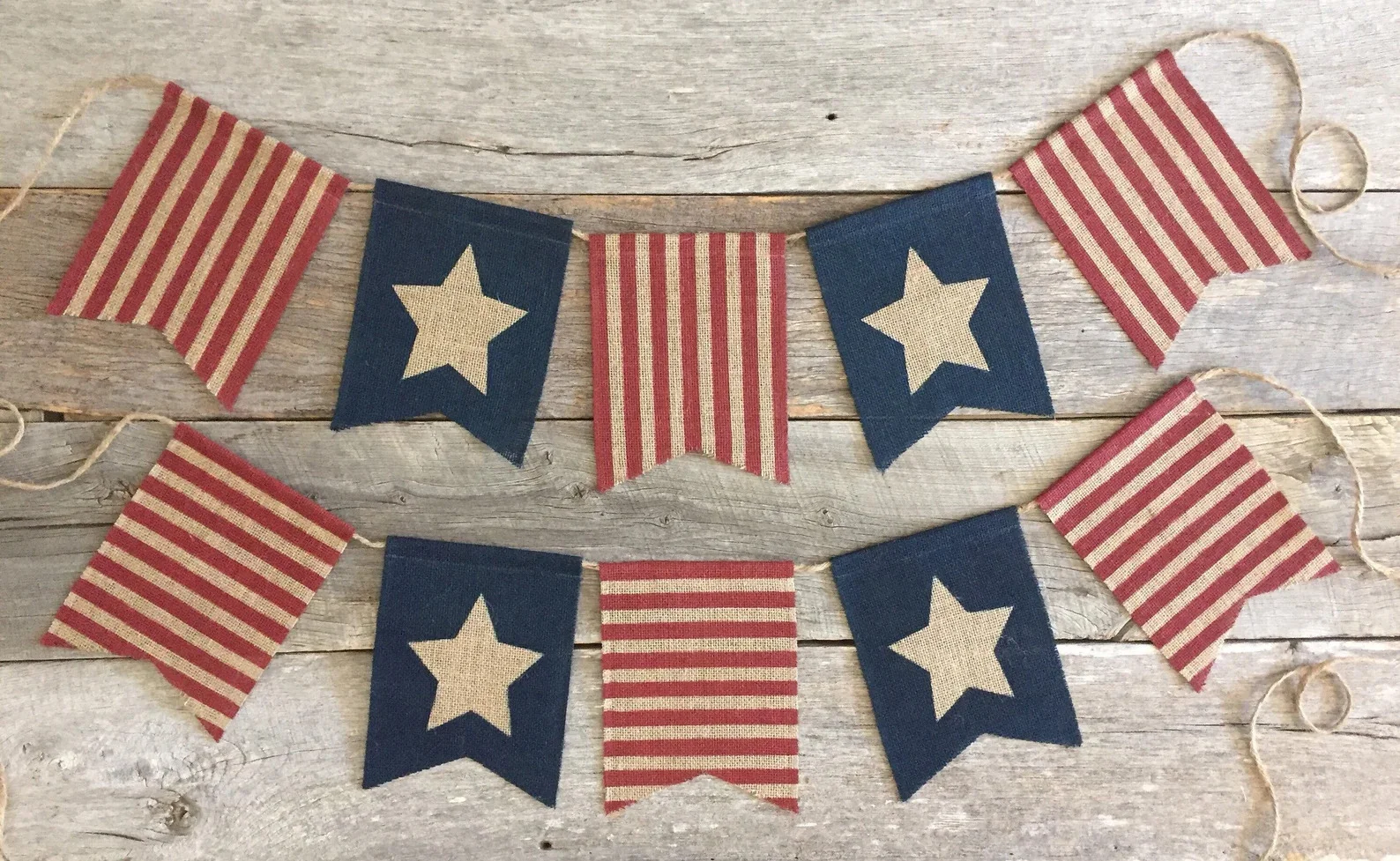 2. Silk Star and Stripe Banner