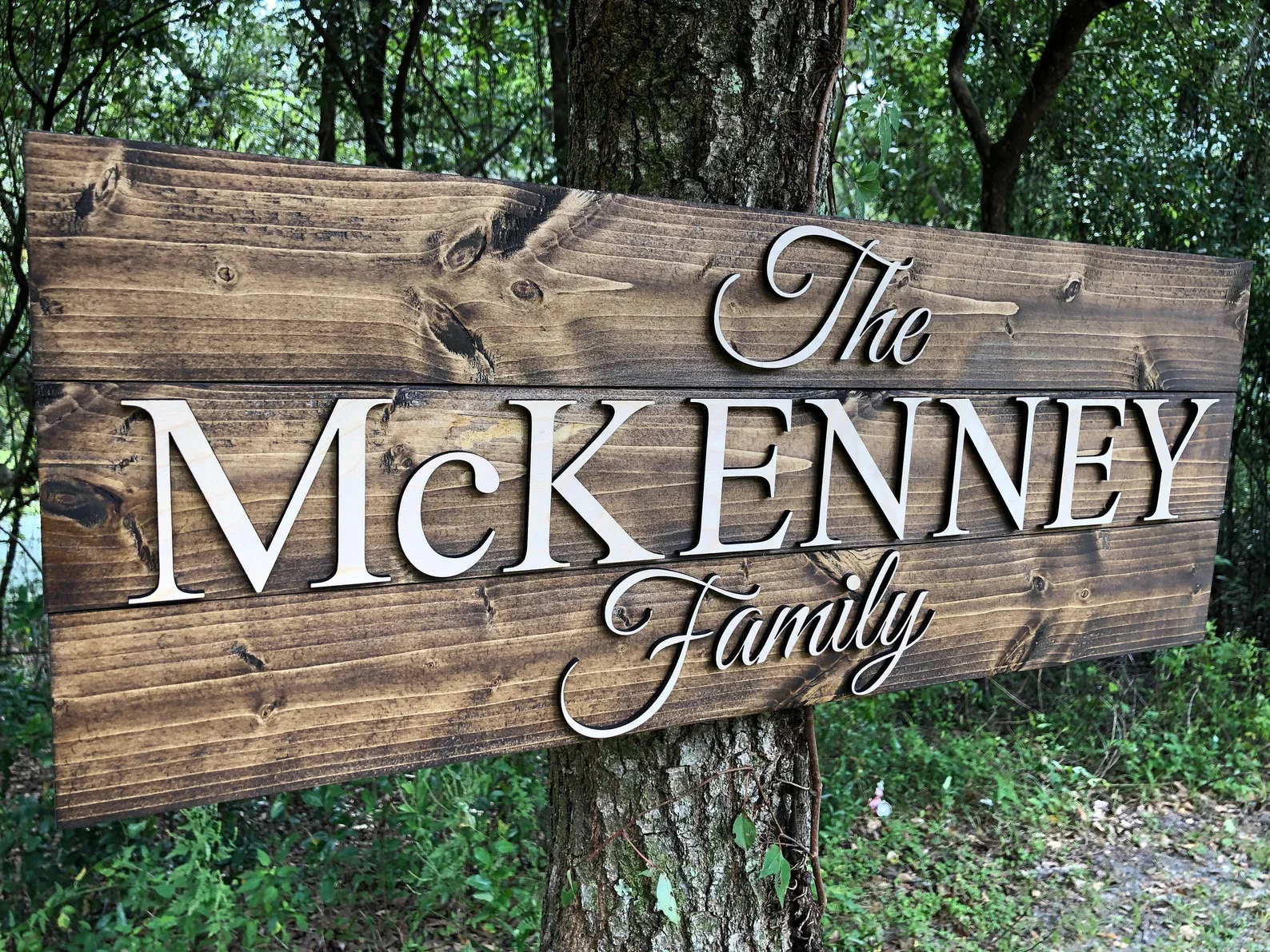 6. Placa familiar de madera