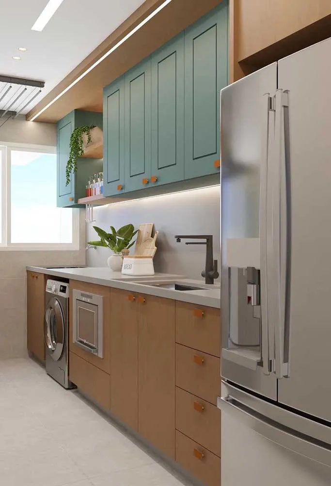 小而现代的规划厨房的灵感想法