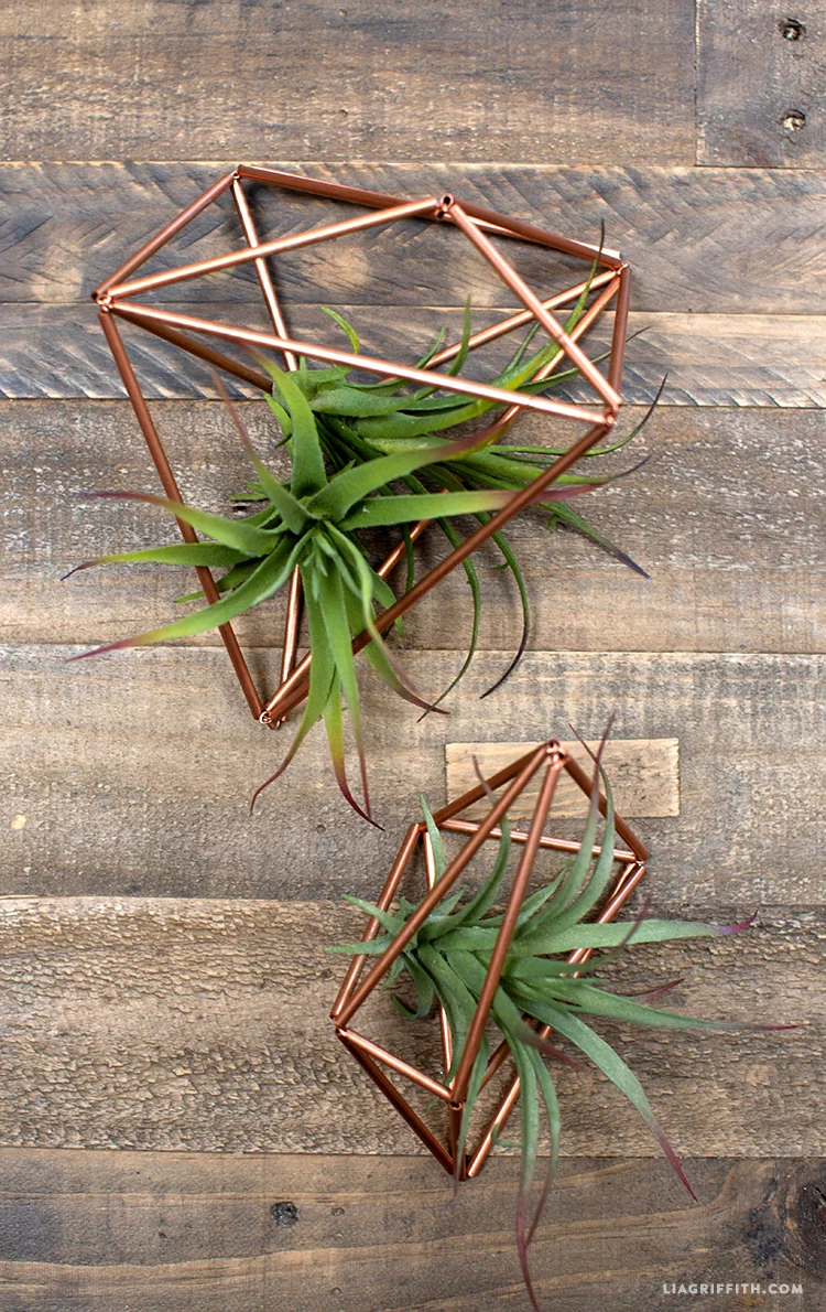 6. DIY Copper Hanging Planters