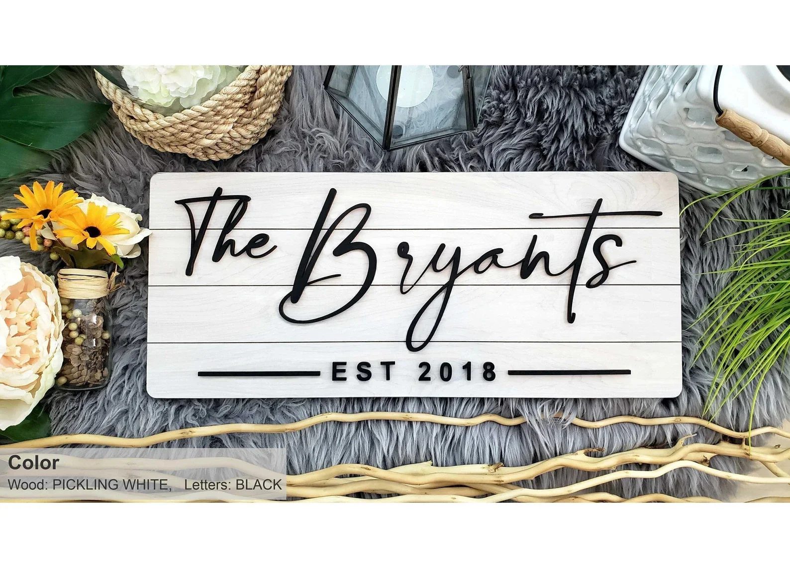 2. Placa personalizada de madera