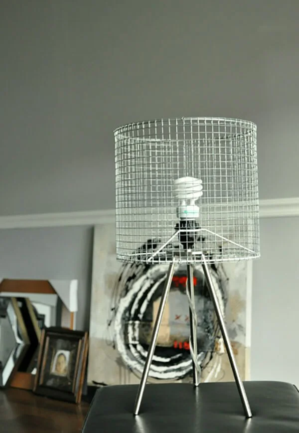 8. Lámpara de DIY con alambre