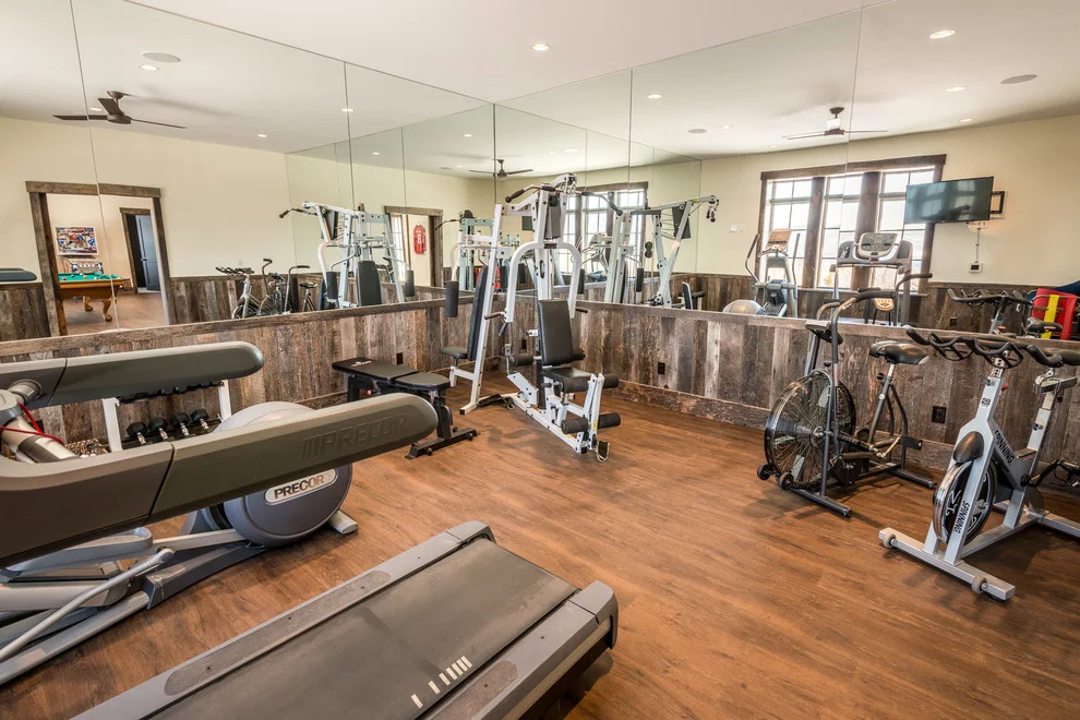 14. Rustic Gym Design