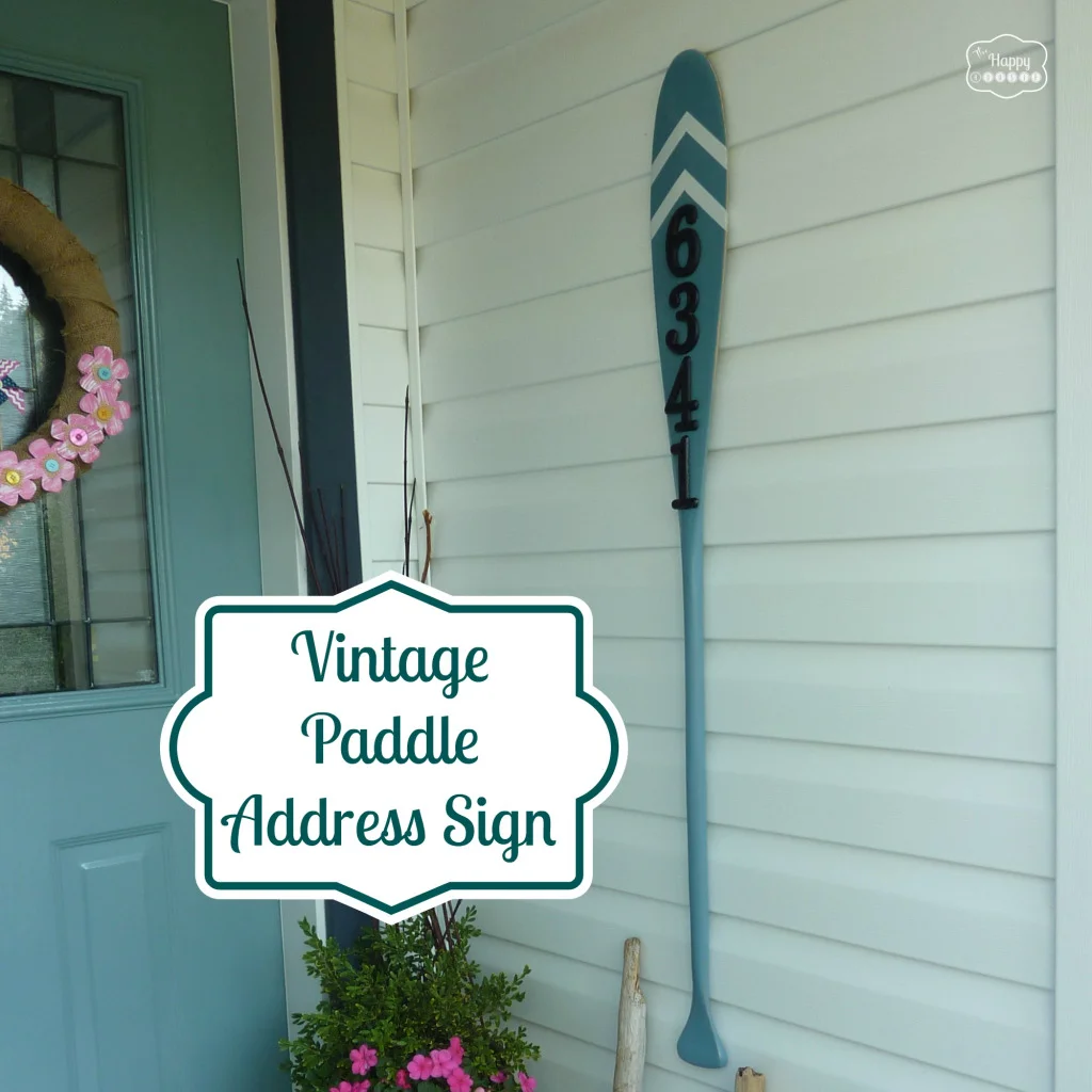 4. DIY: Address Sign from Old Fans