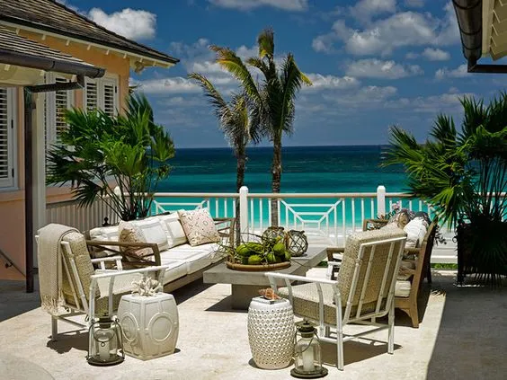 TERRACE WITH A 'DESIGNED' GARDEN