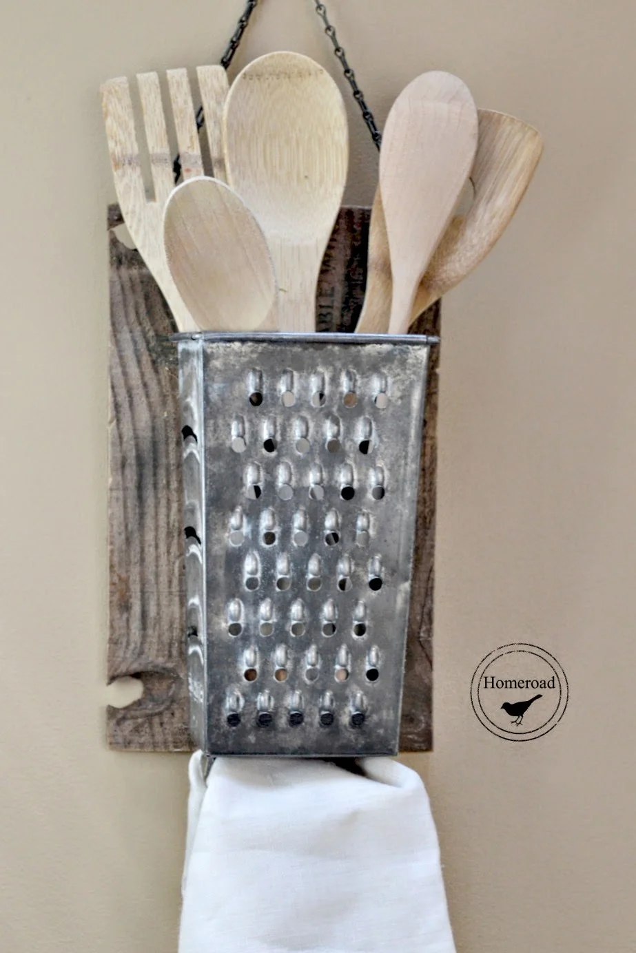 7. Organizador para queso con cuchillo vintage