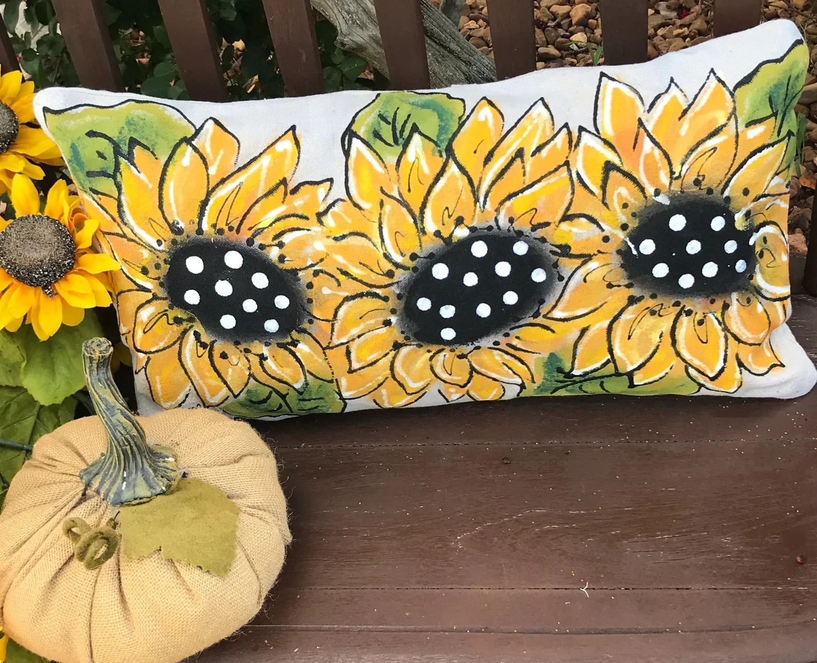 10. Lumbar with Yellow Suns