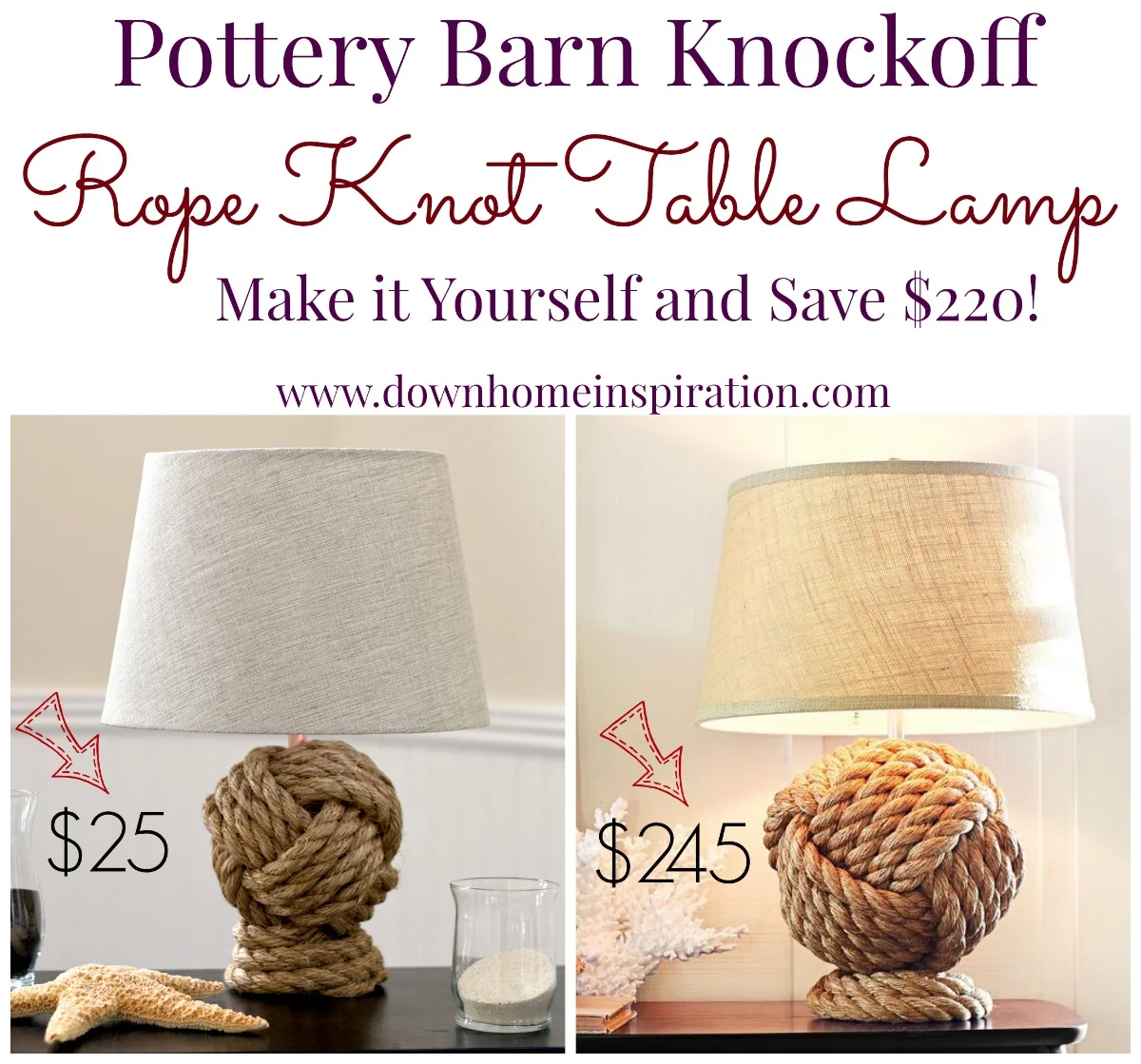 8. DIY: Lamp from Rope