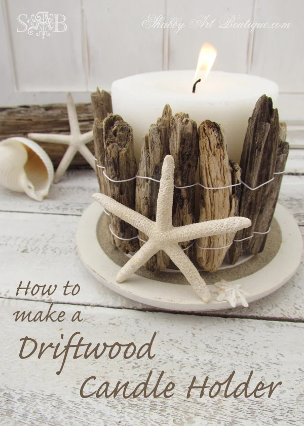 9. Wooden Candle Holder