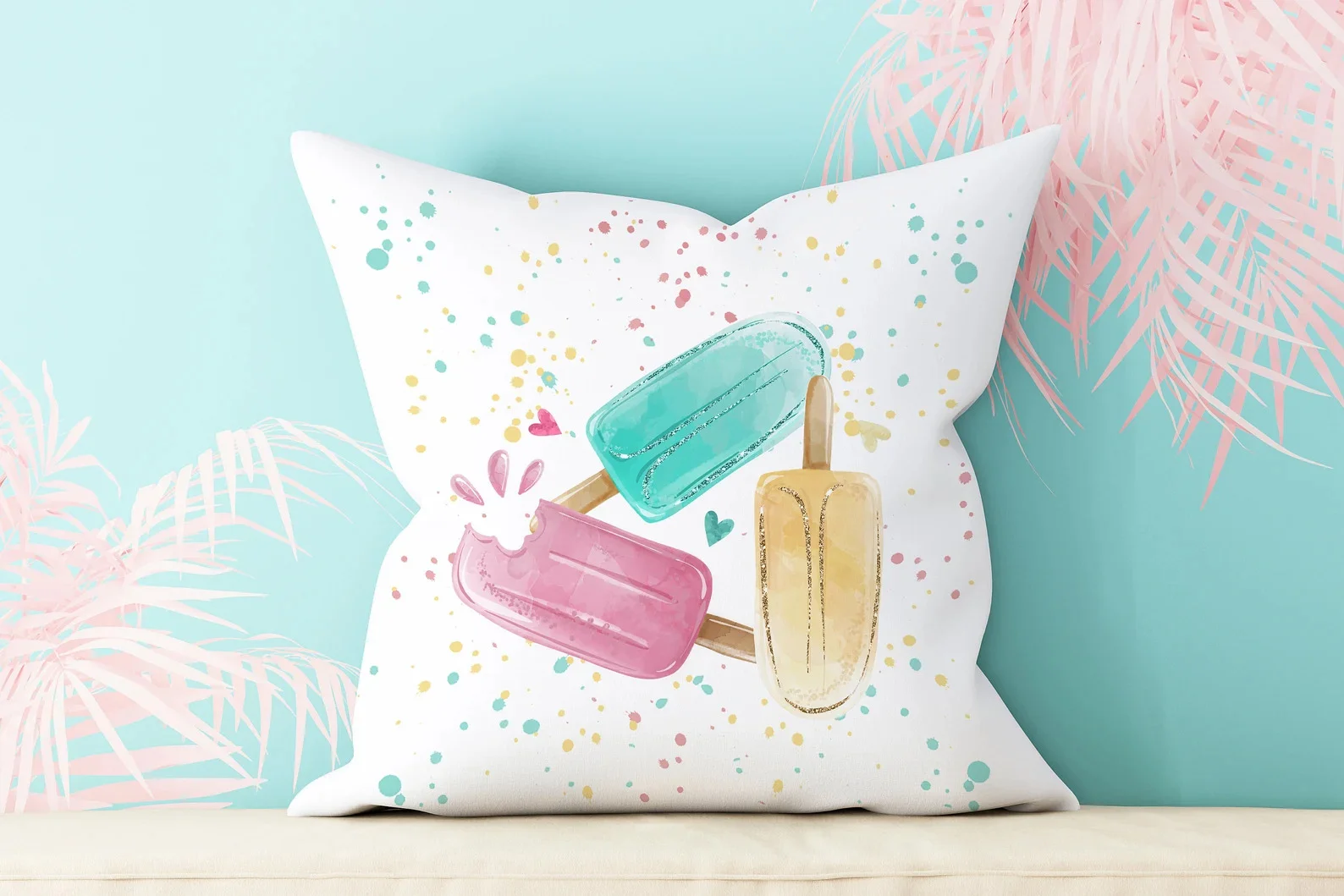 11. Decoración con helado de verano