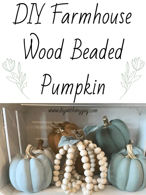 2. DIY Wooden Pumpkin Beads