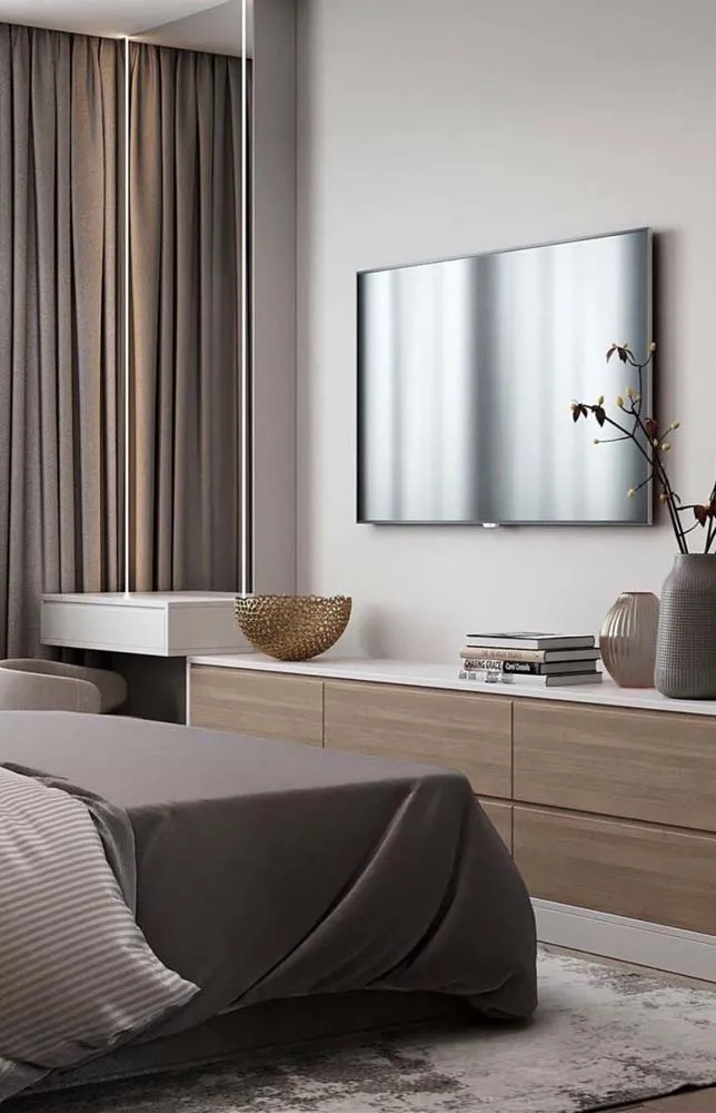 卧室电视的美丽视角