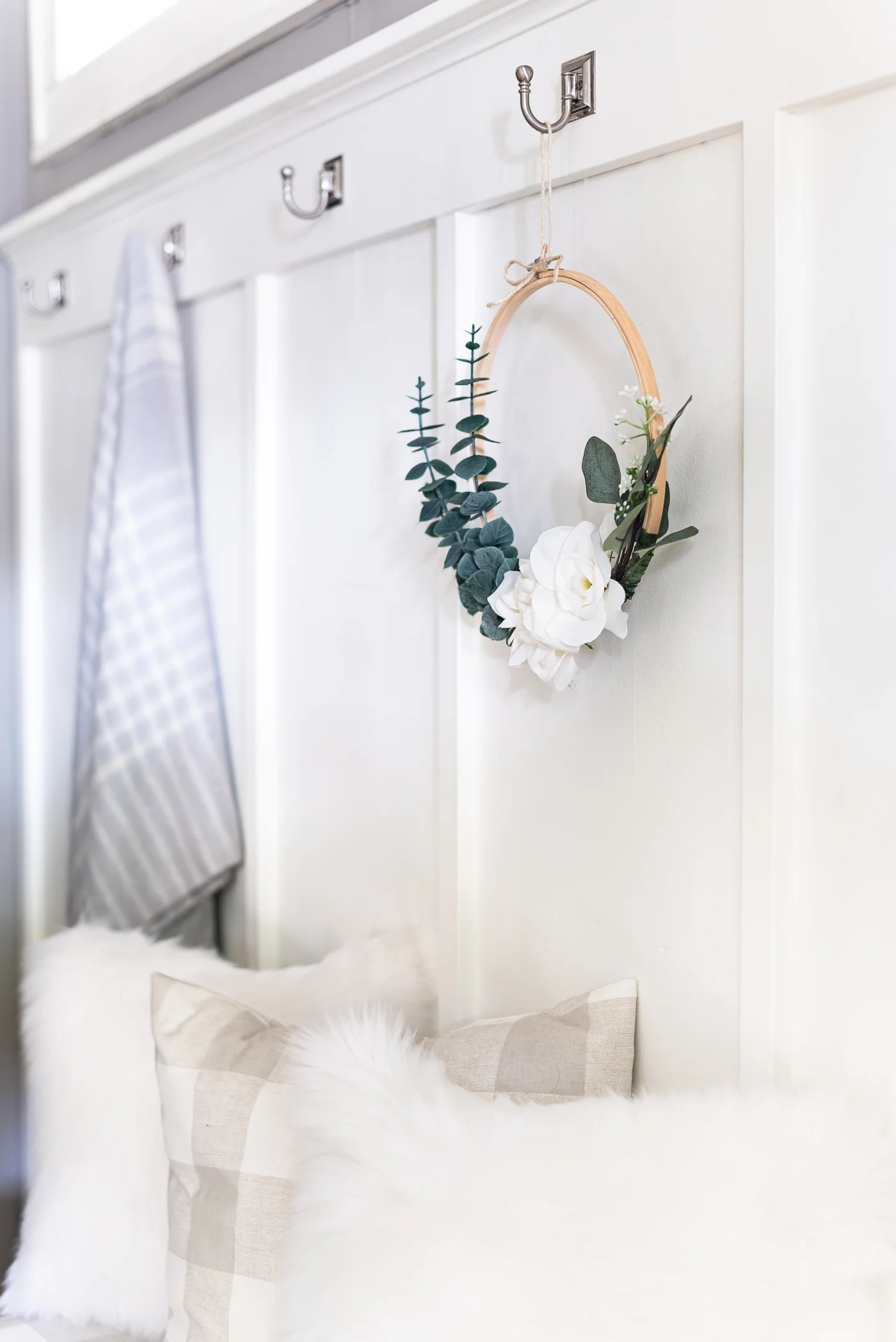 10. 用绣花杯制作花环