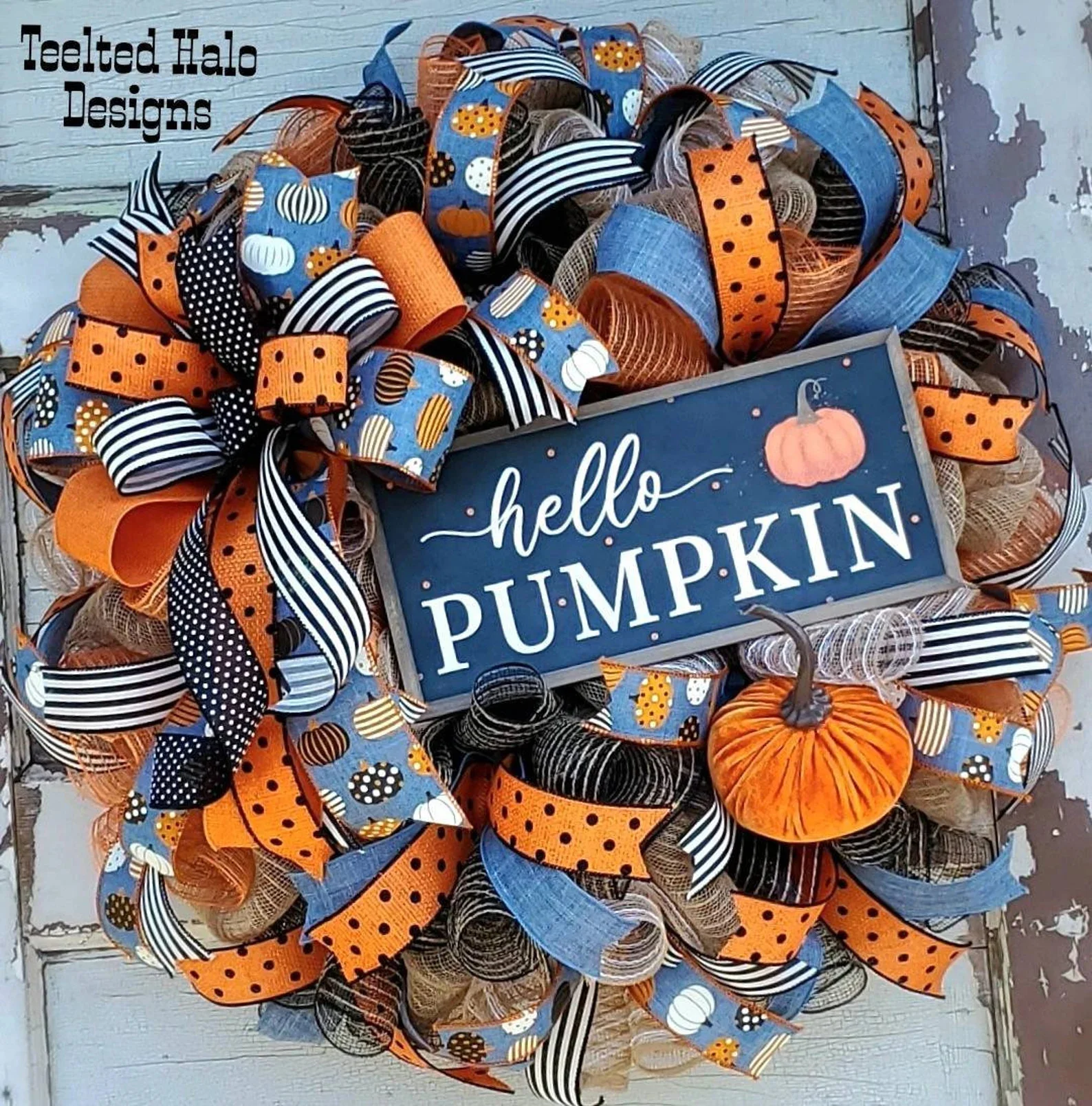 16. 南瓜欢迎秋季花环