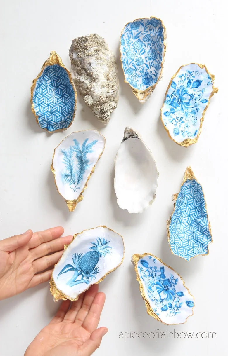 15. DIY Oyster Shell Jewelry Stand in Anthropologie Style