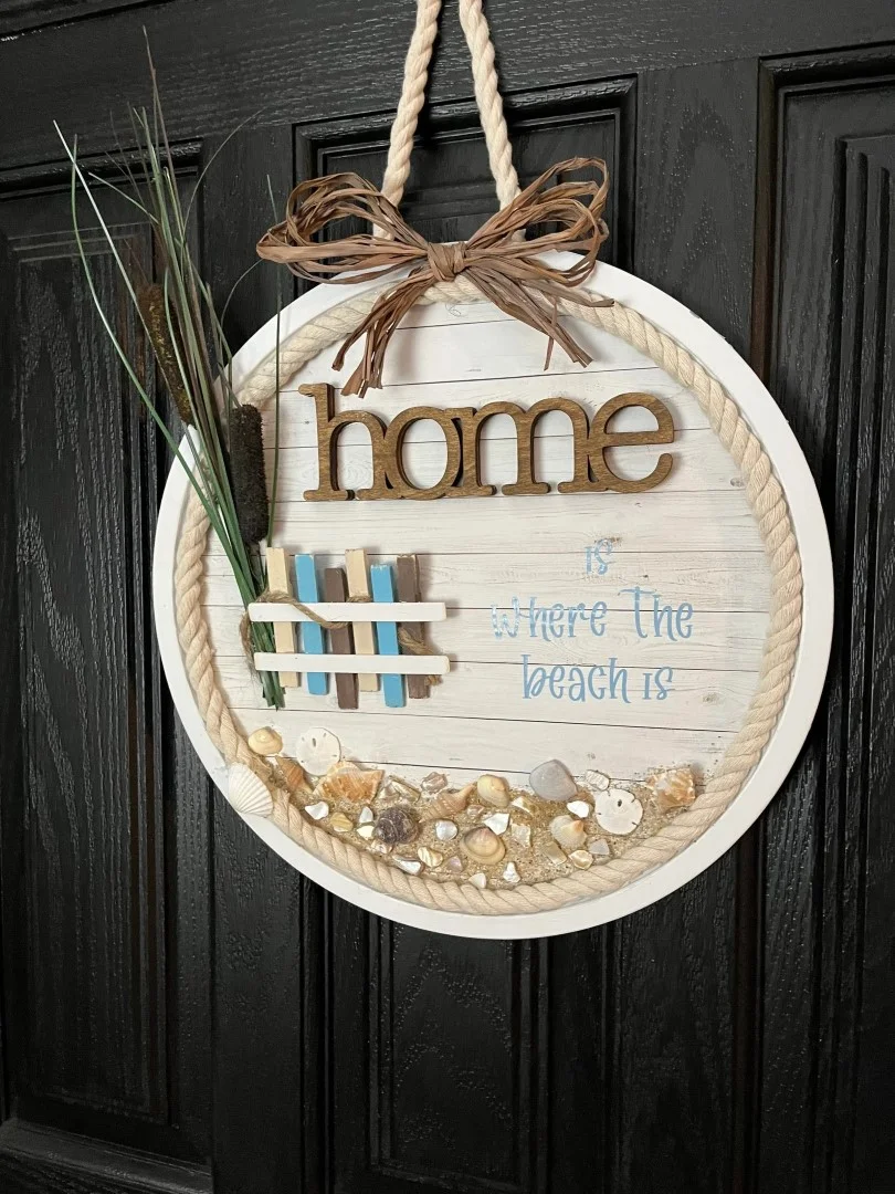 15. Home Where Beach Pizza Wreath