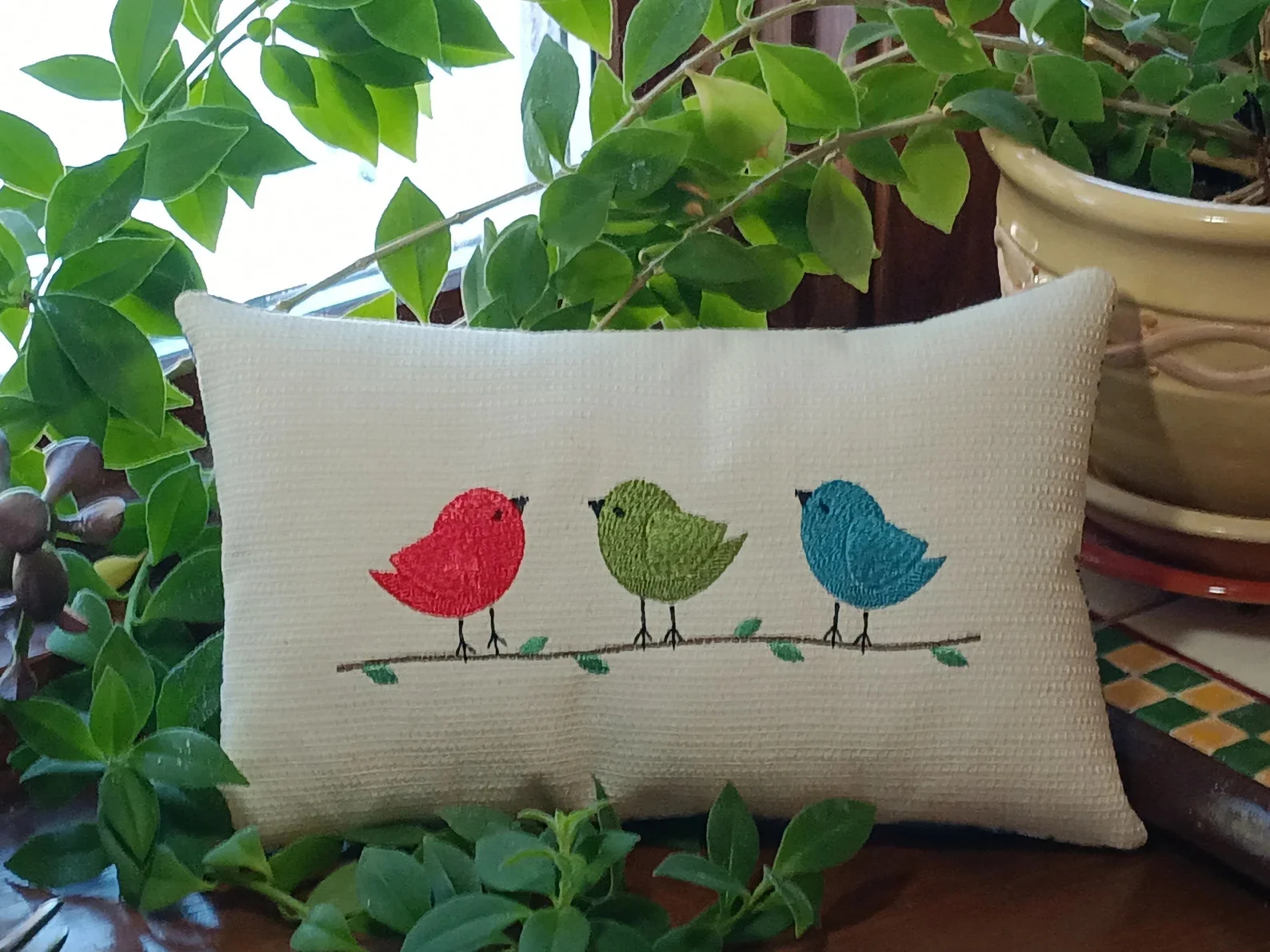 8. 三只鲜艳的鸟