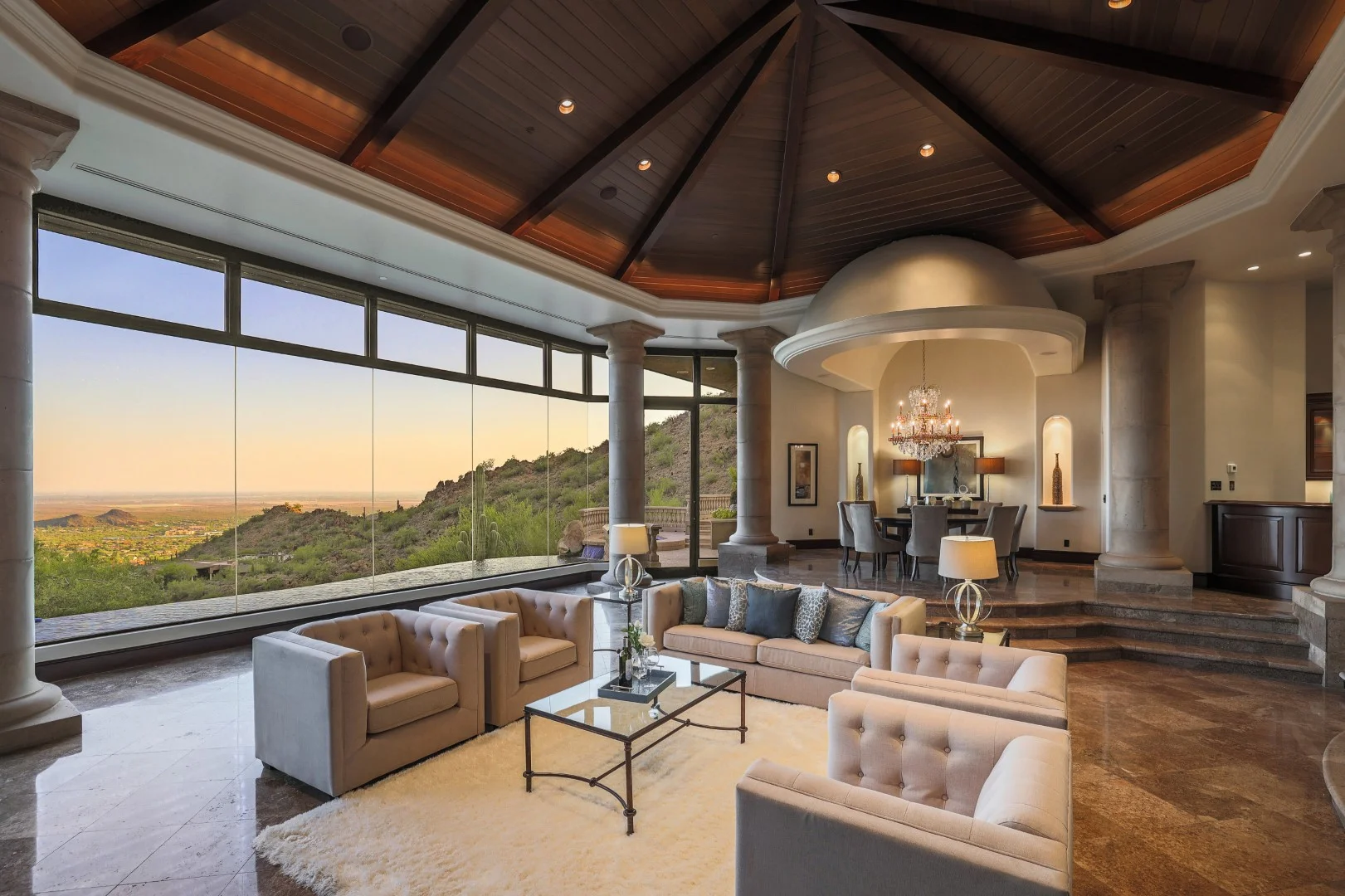 15. Sala de estar marina lujosa