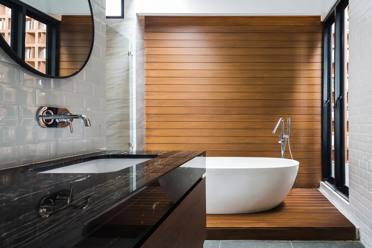 Curved Standalone House by Phidias Indonesia in Indonesia