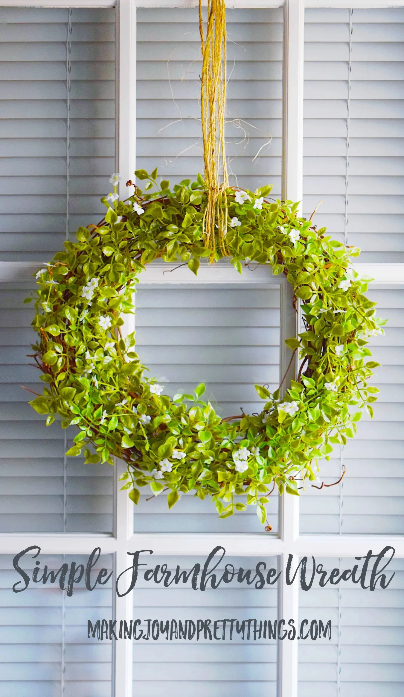 13. 简单农舍风格花环