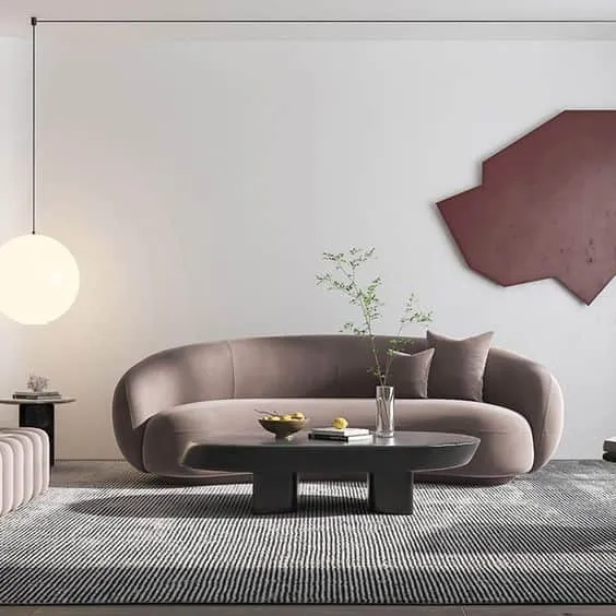 Round Sofa for Modern and Cozy Living Room