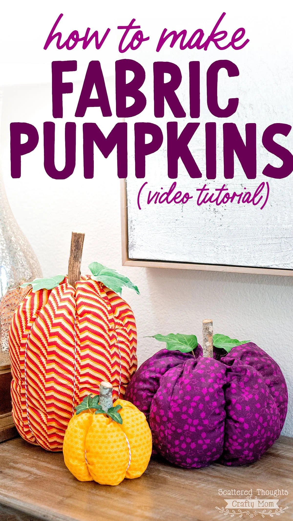 9. Crear calabazas con tela