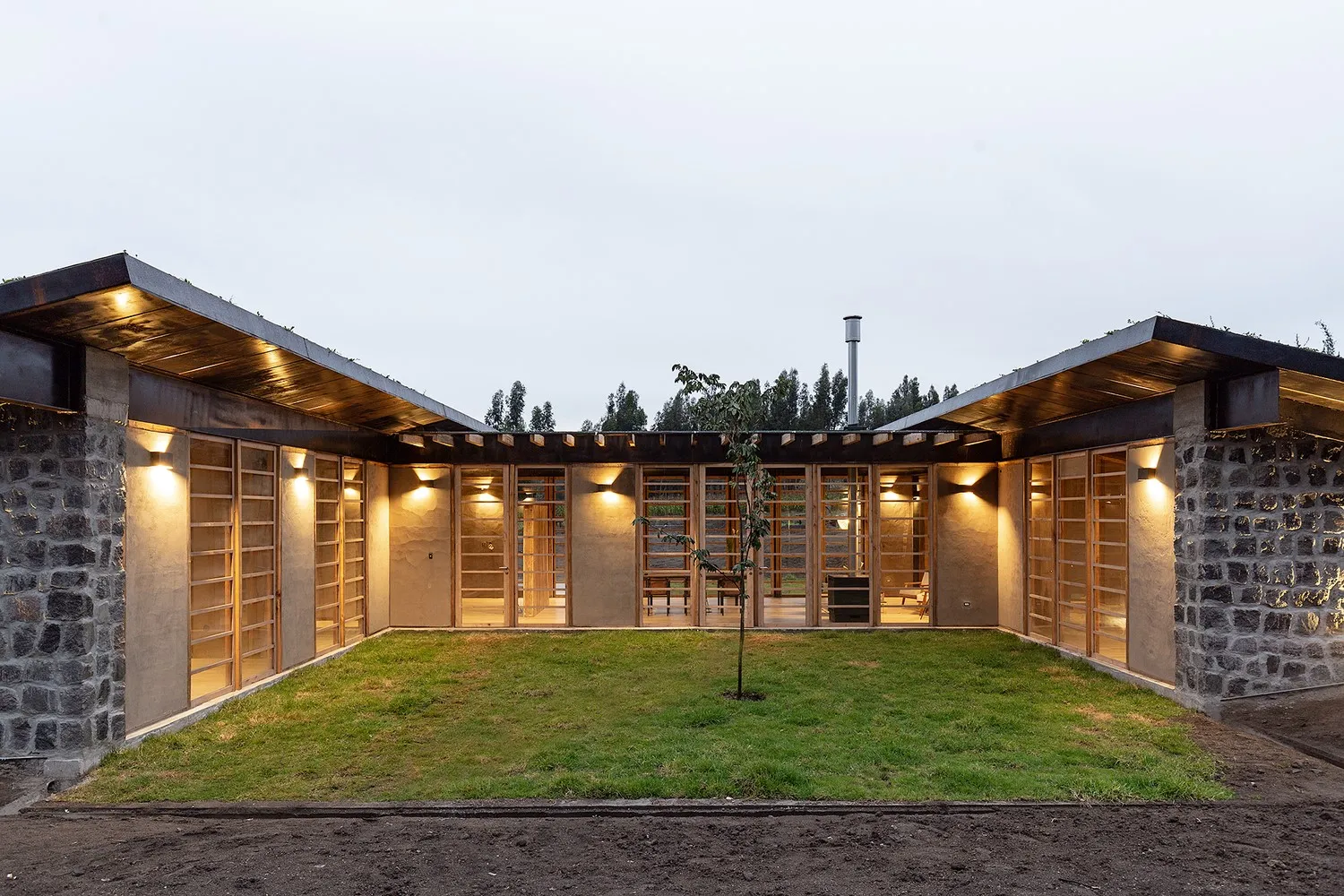 House with Terraces by RAMA Estudio in Cotopaxi, Ecuador