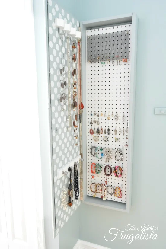 12. Make a Mirror Wall Bracelet Organizer