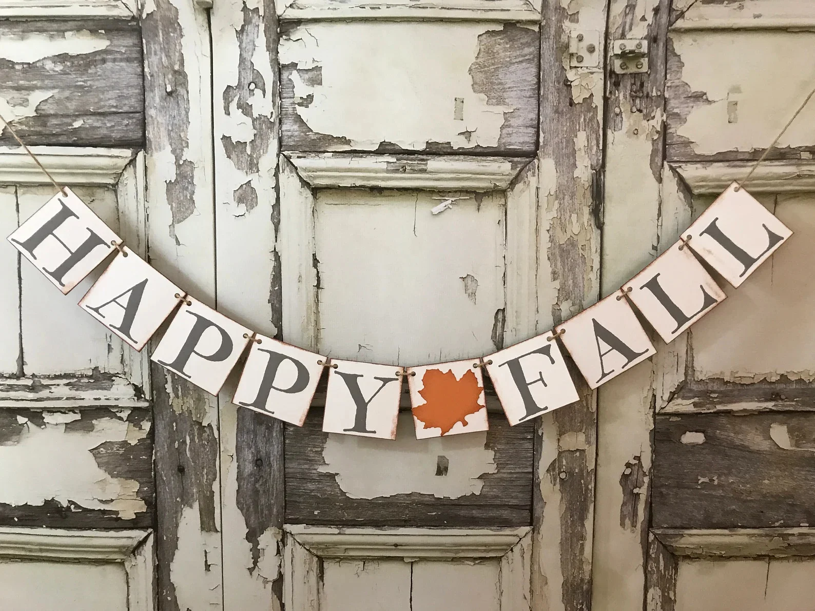 7. Banner with 'Happy Fall' Message