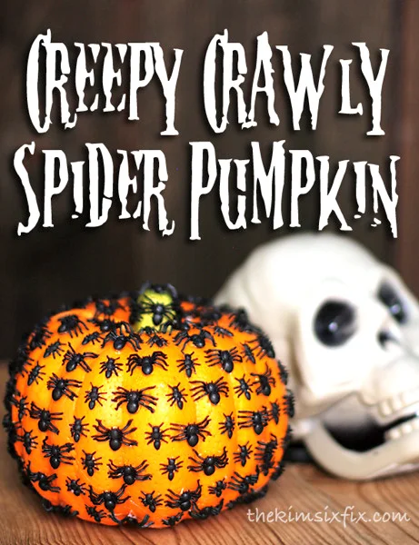 13. Calabaza espeluznante de araña