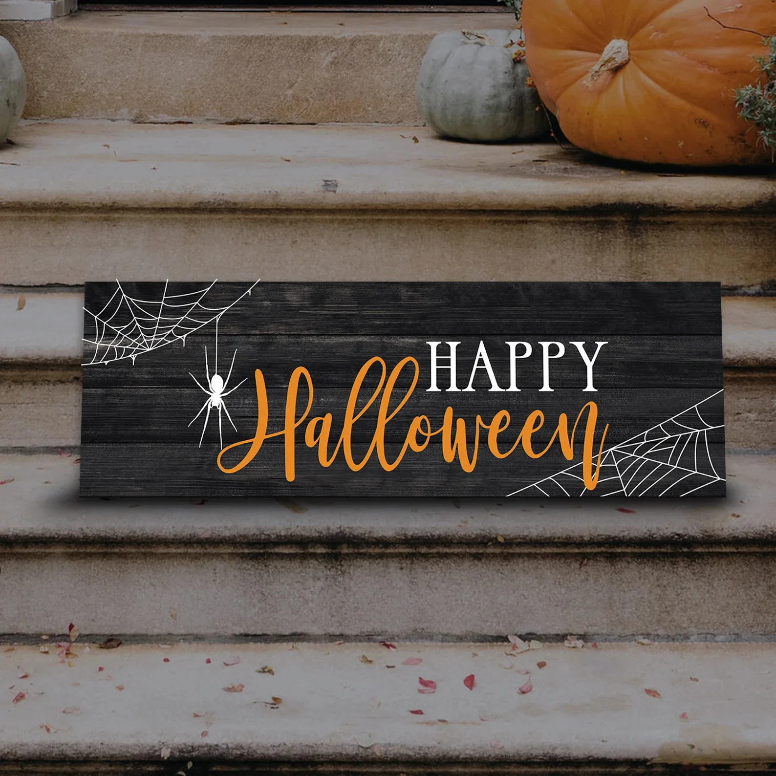 15. Placa de madera para Halloween