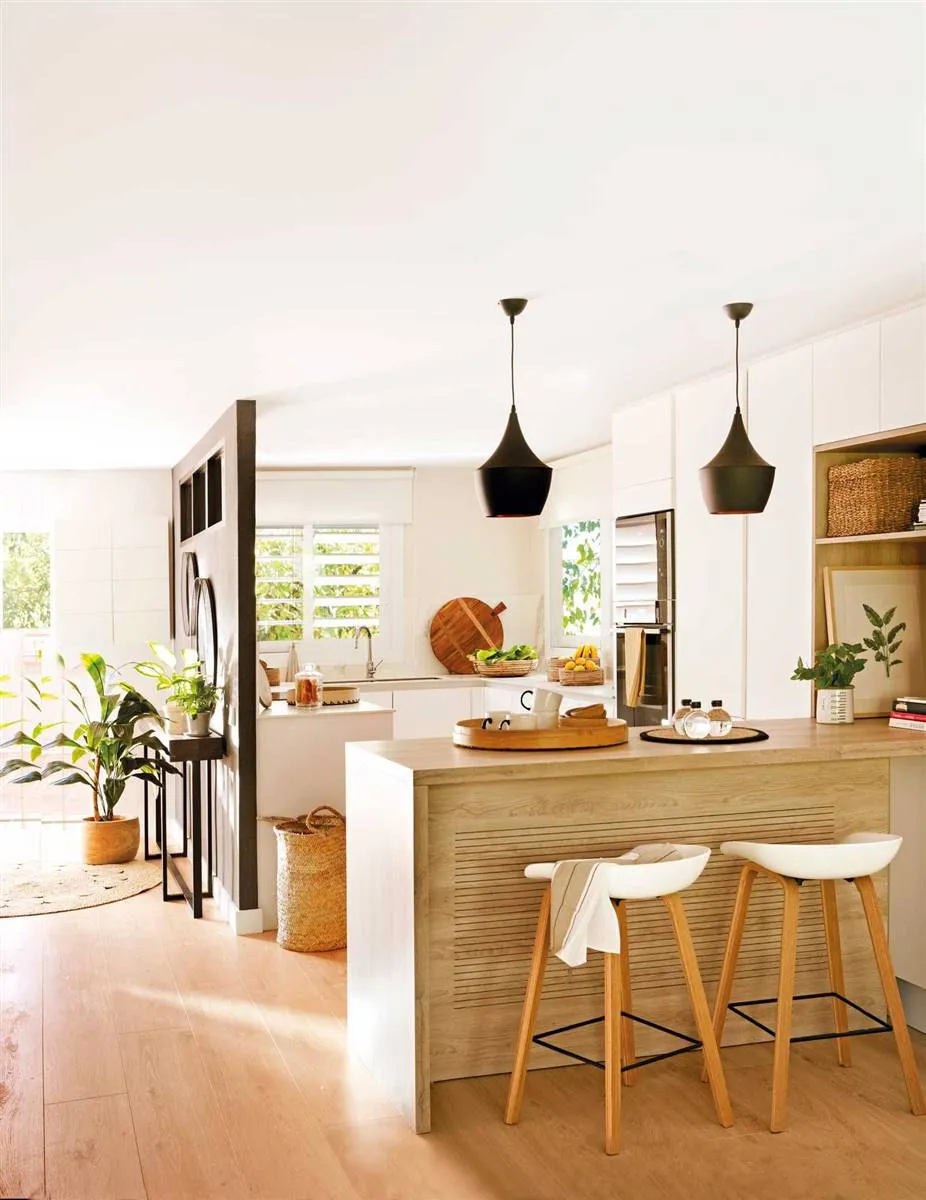 Small square kitchens: beautiful examples, well-used and inspiring