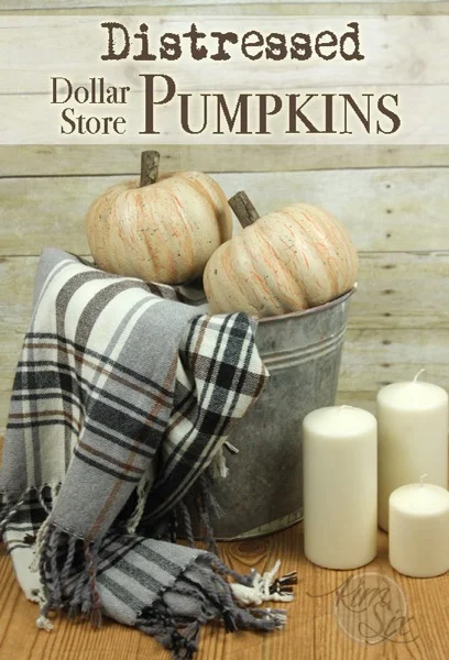 2. Cracked Pumpkin Crafts from Dollar Store