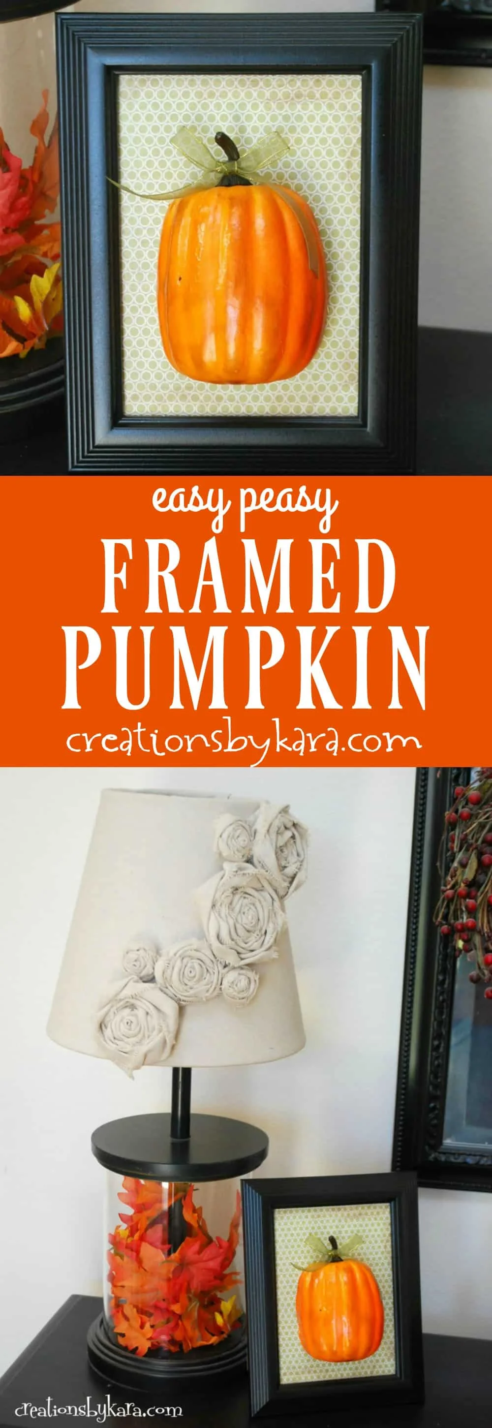 15. Autumn Pumpkin in Frame