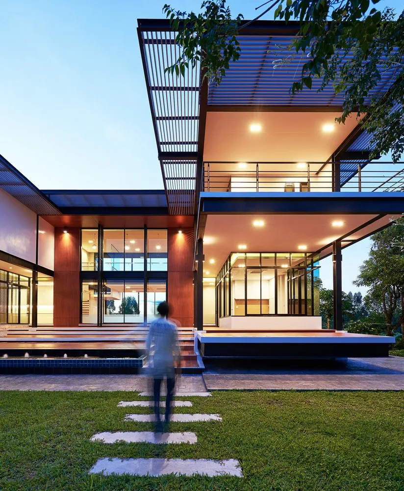 Sute Architect设计的K. Por住宅位于泰国坦巴永约帕府 Sute Architect设计的K. Por住宅位于泰国坦巴永约帕府