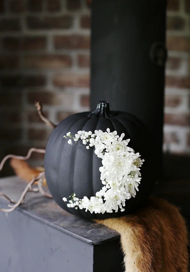 15. DIY calabazas lunares florales frescas