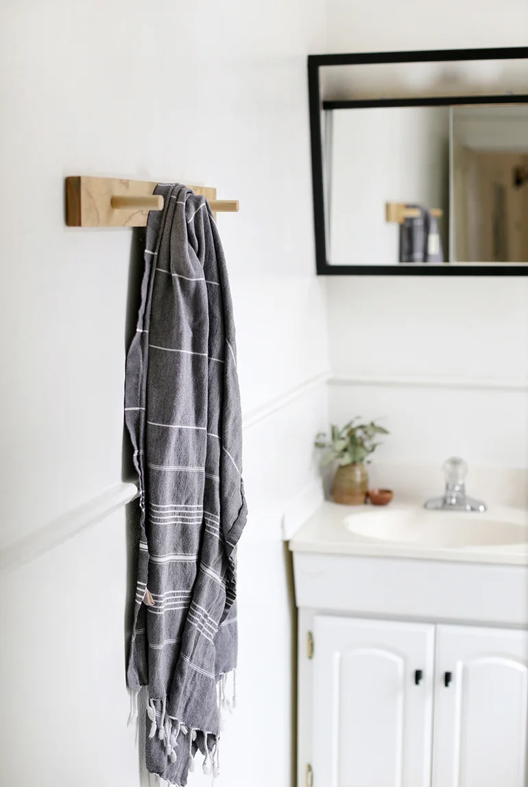 10. DIY Towel Bar