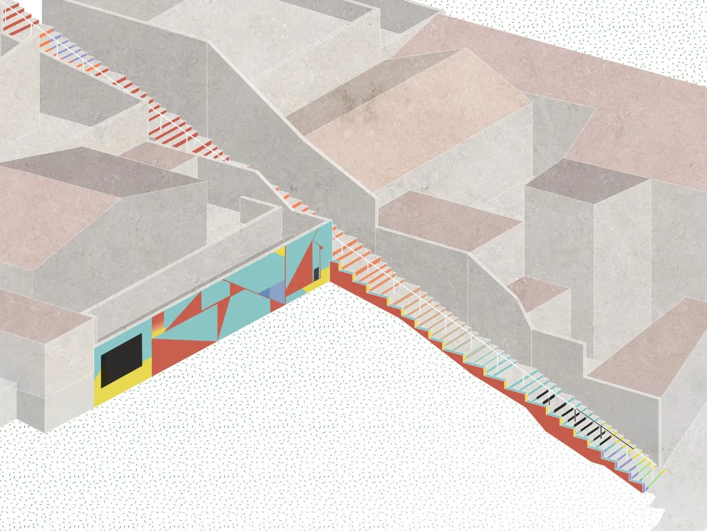 葡萄牙保罗·莫雷拉建筑事务所与Verkron艺术集体的Escadinhas步行道项目 葡萄牙保罗·莫雷拉建筑事务所与Verkron艺术集体的Escadinhas步行道项目