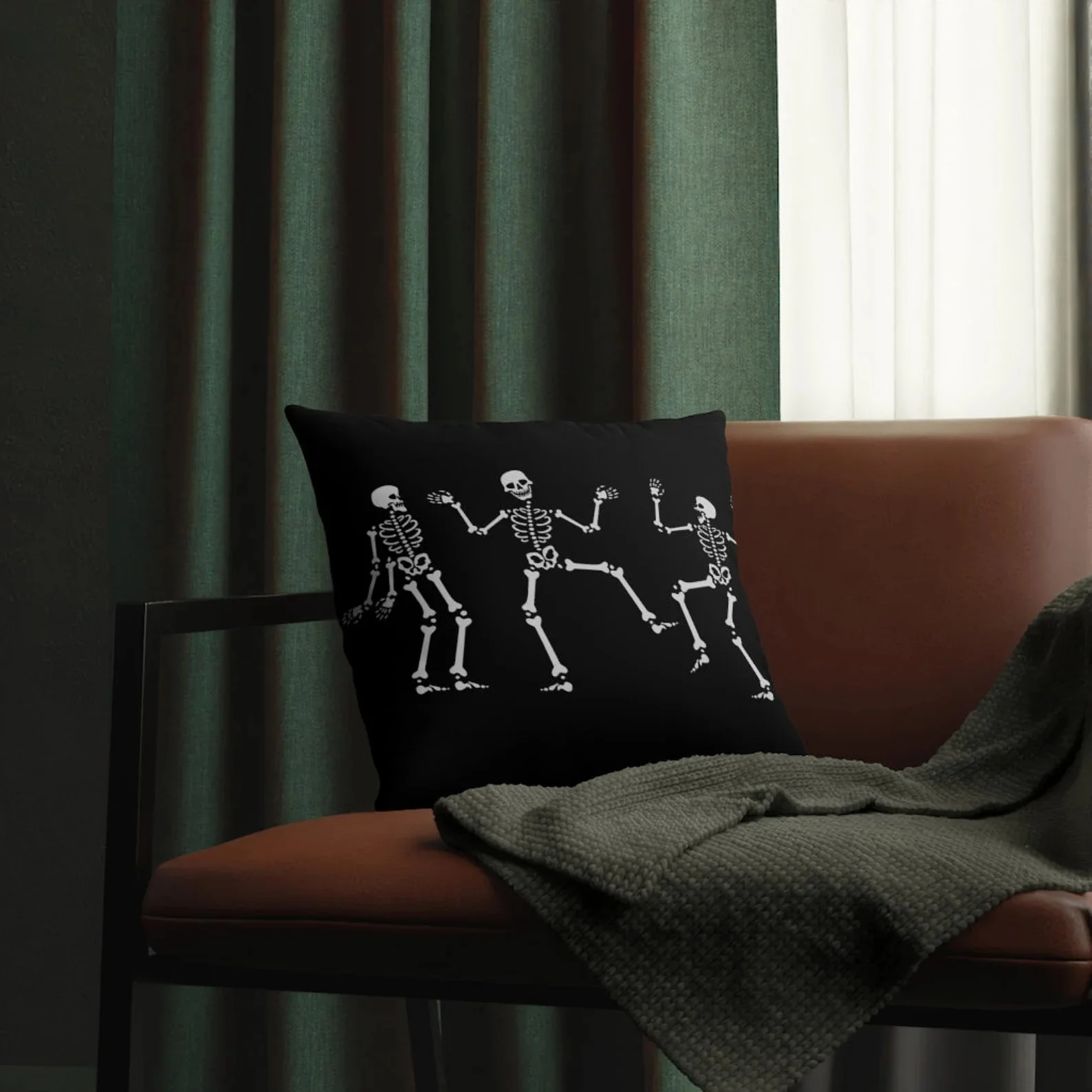 16. 跳舞骷髅枕头