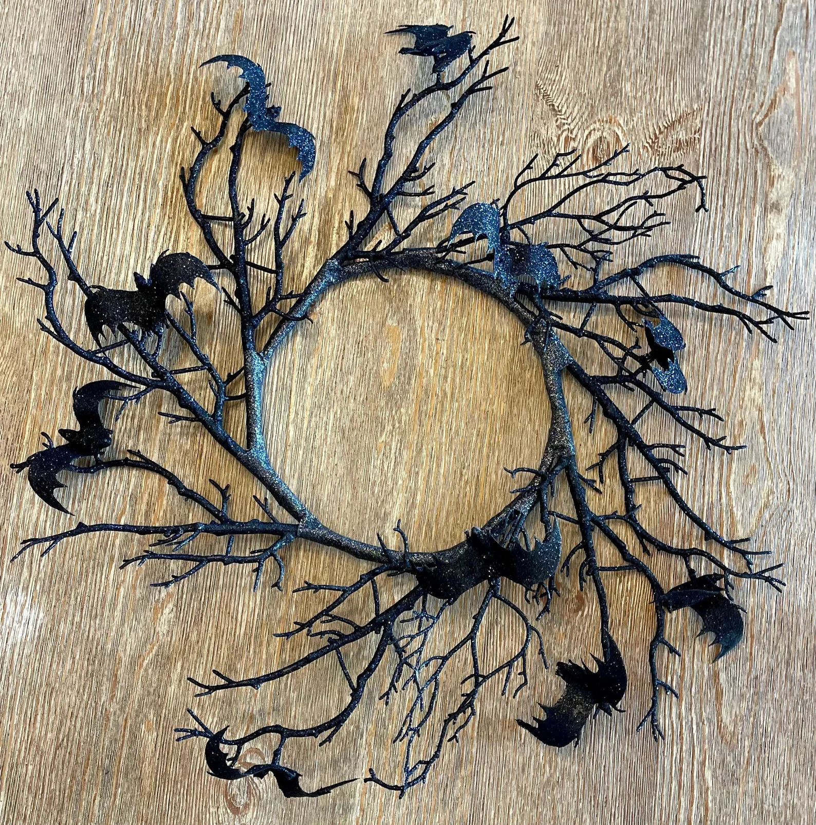 7. Halloween Bat Wreath