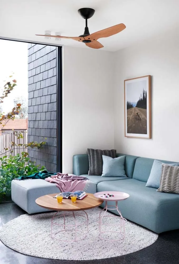 客厅优雅的圆形手工编织地毯款式