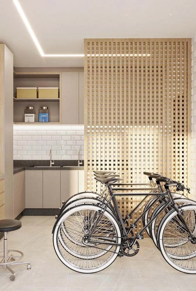 美丽的斜切隔断模型