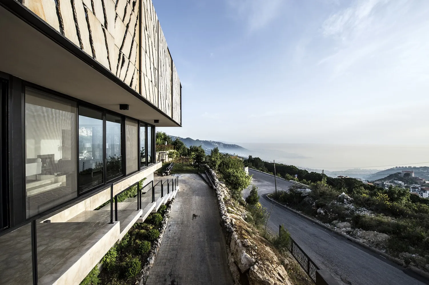 House Tahan by Blankpage Architects: Floating Stone Garden Over Junayd Bay