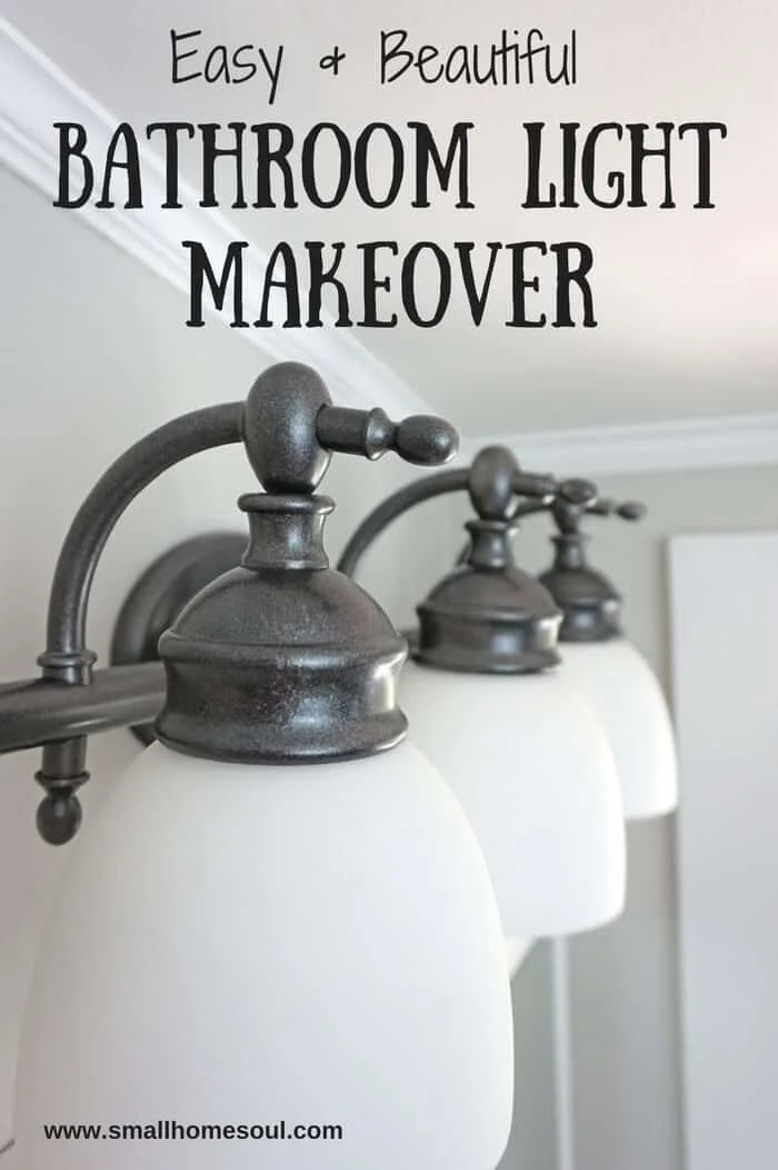 12. DIY Bathroom Light Fixtures with Paint