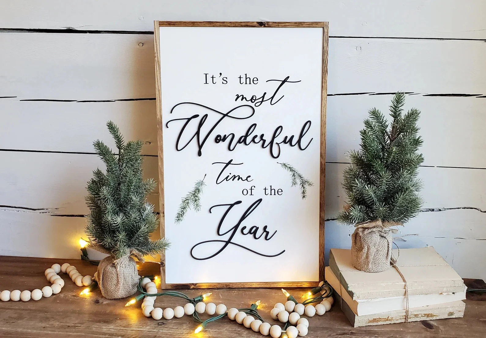 8. It’s the most wonderful time of the year Christmas Sign