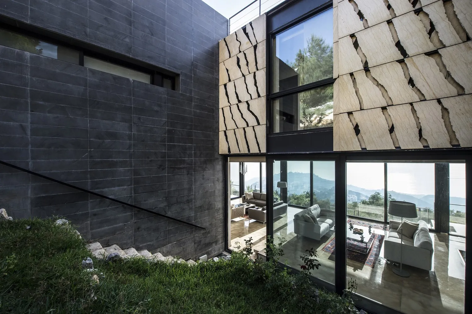 House Tahan by Blankpage Architects: Floating Stone Garden Over Junayd Bay