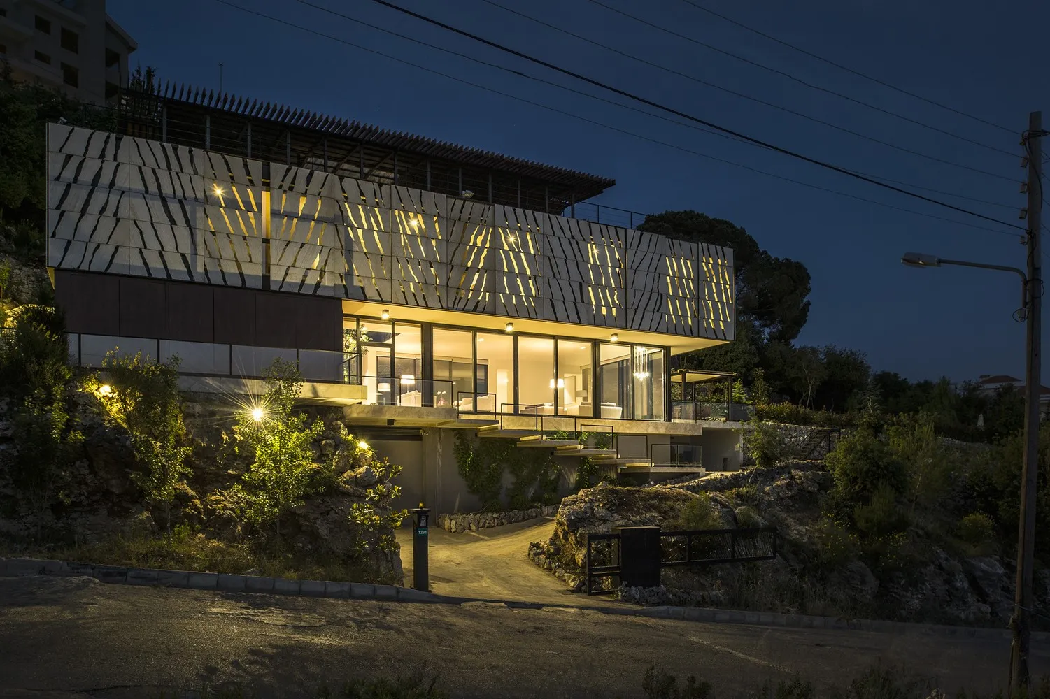 House Tahan by Blankpage Architects: Floating Stone Garden Over Junayd Bay