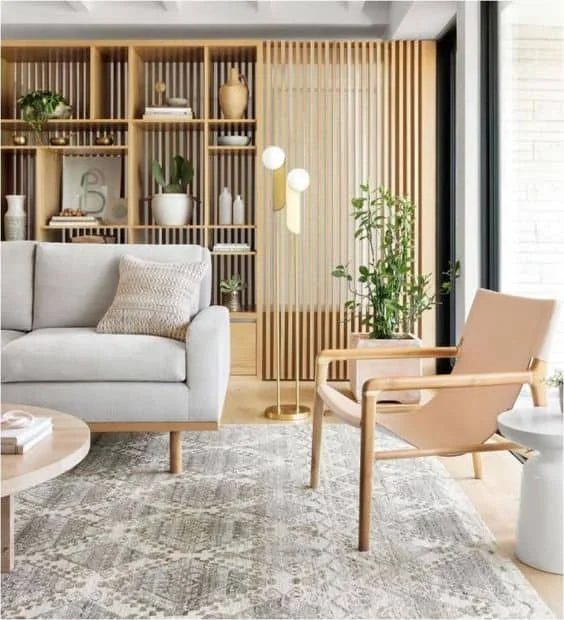 美丽的斜切隔断模型